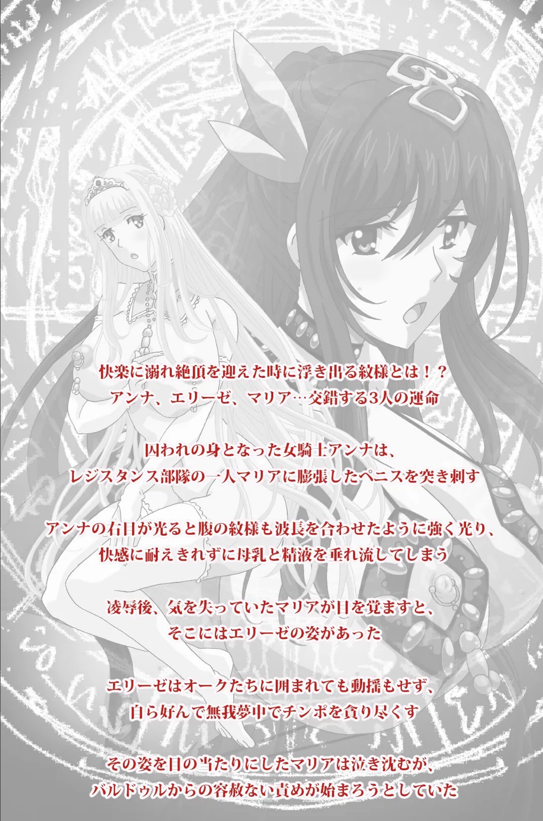 続・王女&女騎士wド下品露出 〜恥辱の見世物奴●〜 後編【フルカラー成人版】 2ページ