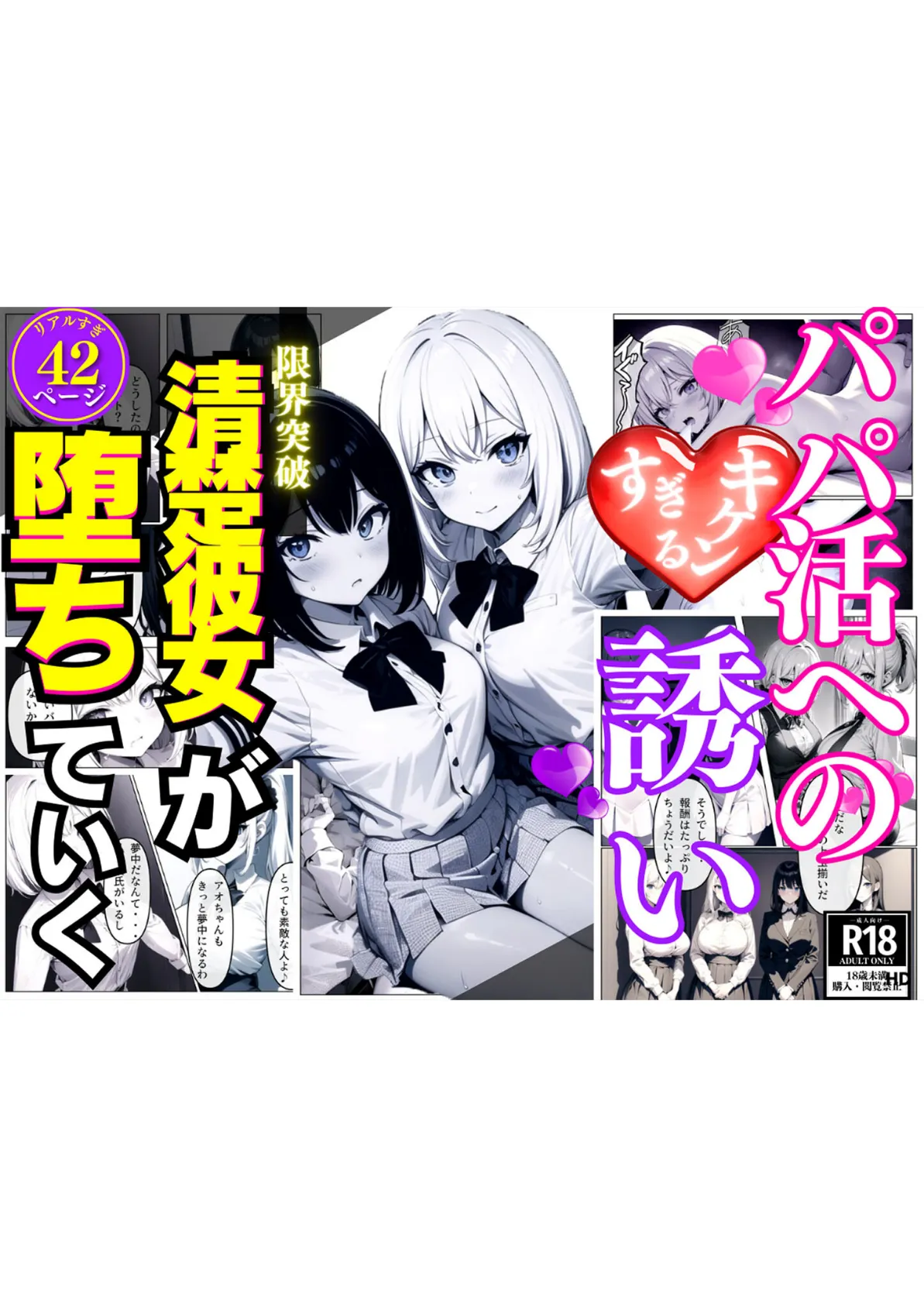 パパ活へのキケンすぎる誘い 清楚彼女が堕ちていく モザイク版 3ページ