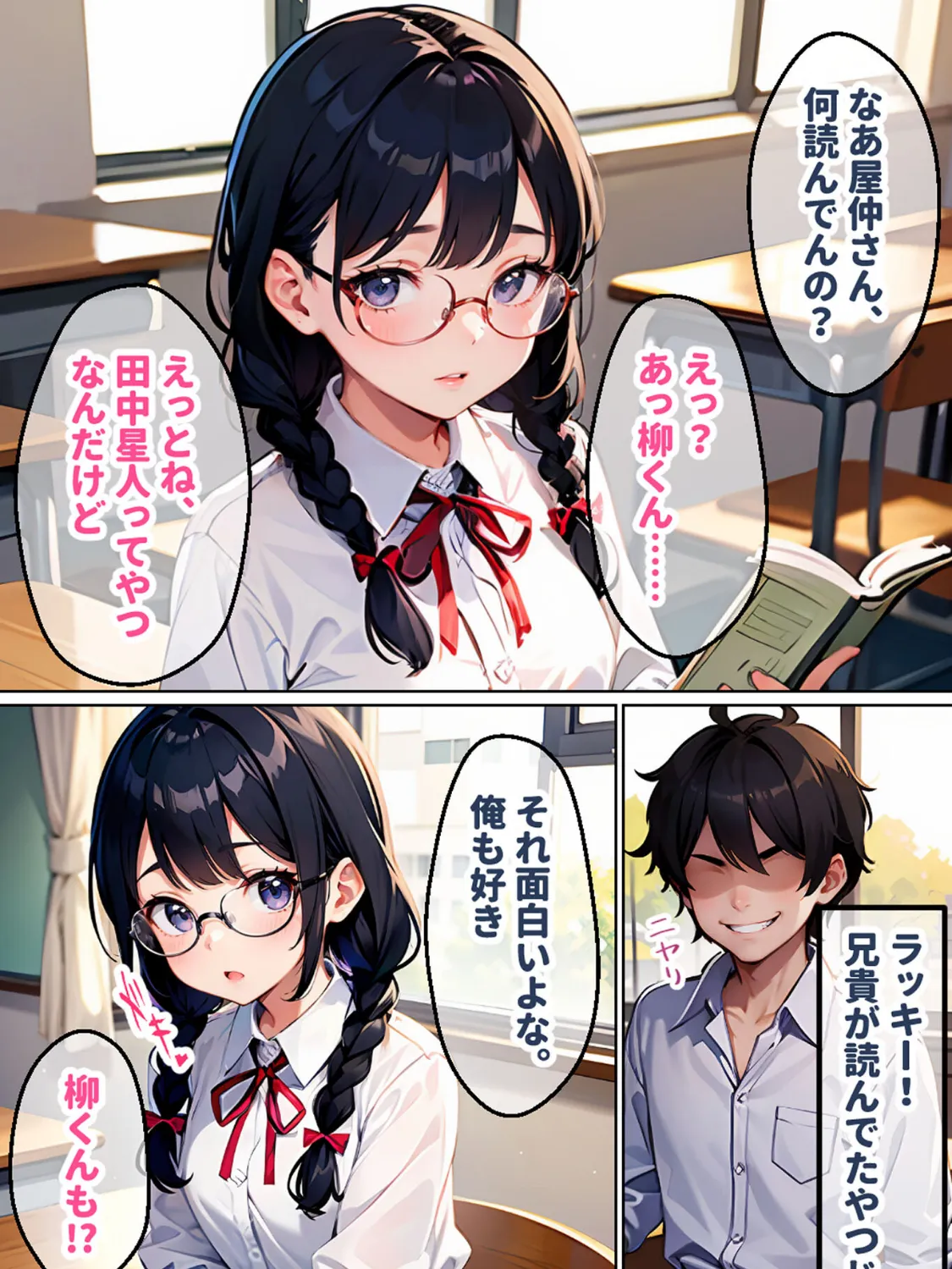 地味なオタク娘を俺好みに●●してみた モザイク版 4ページ