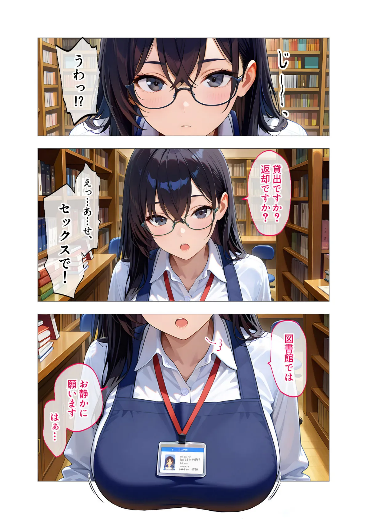 当店限定!セックス¥0サービス 〜ダウナー司書さんの事務的えっち〜 モザイク版 6ページ