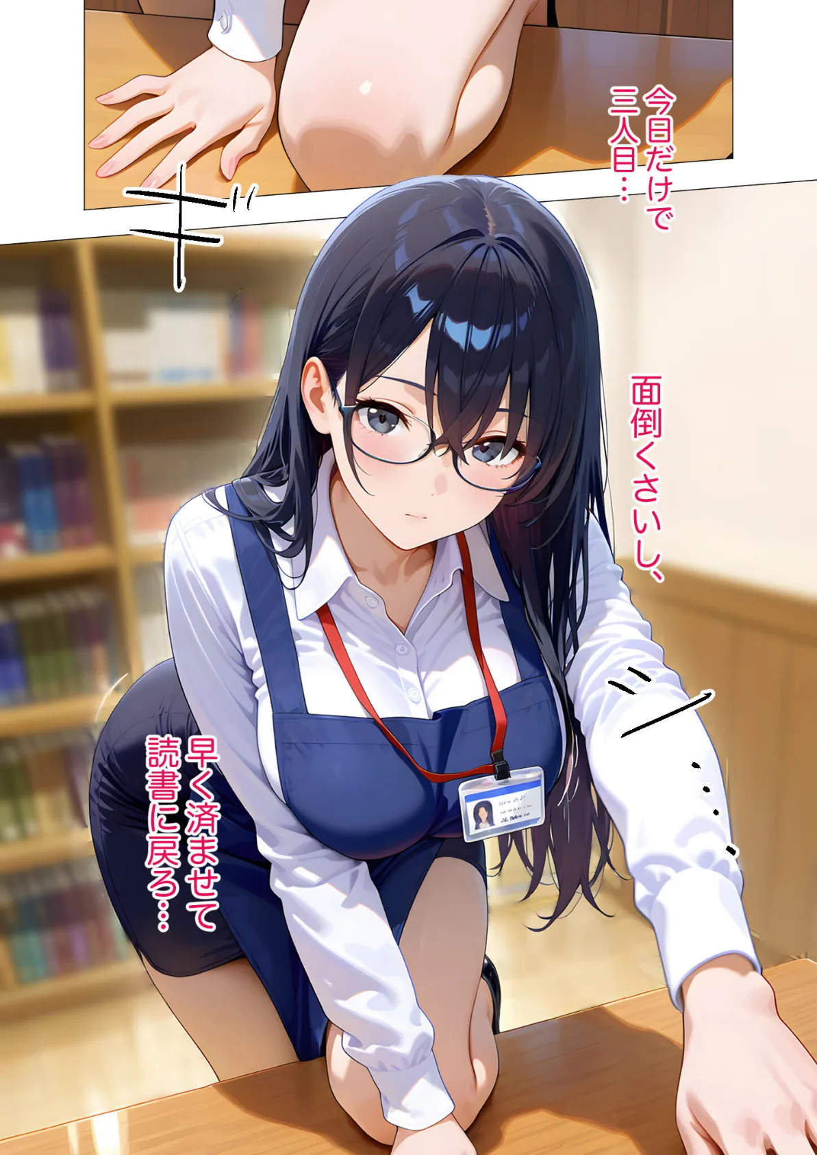 当店限定!セックス¥0サービス 〜ダウナー司書さんの事務的えっち〜 モザイク版 7ページ