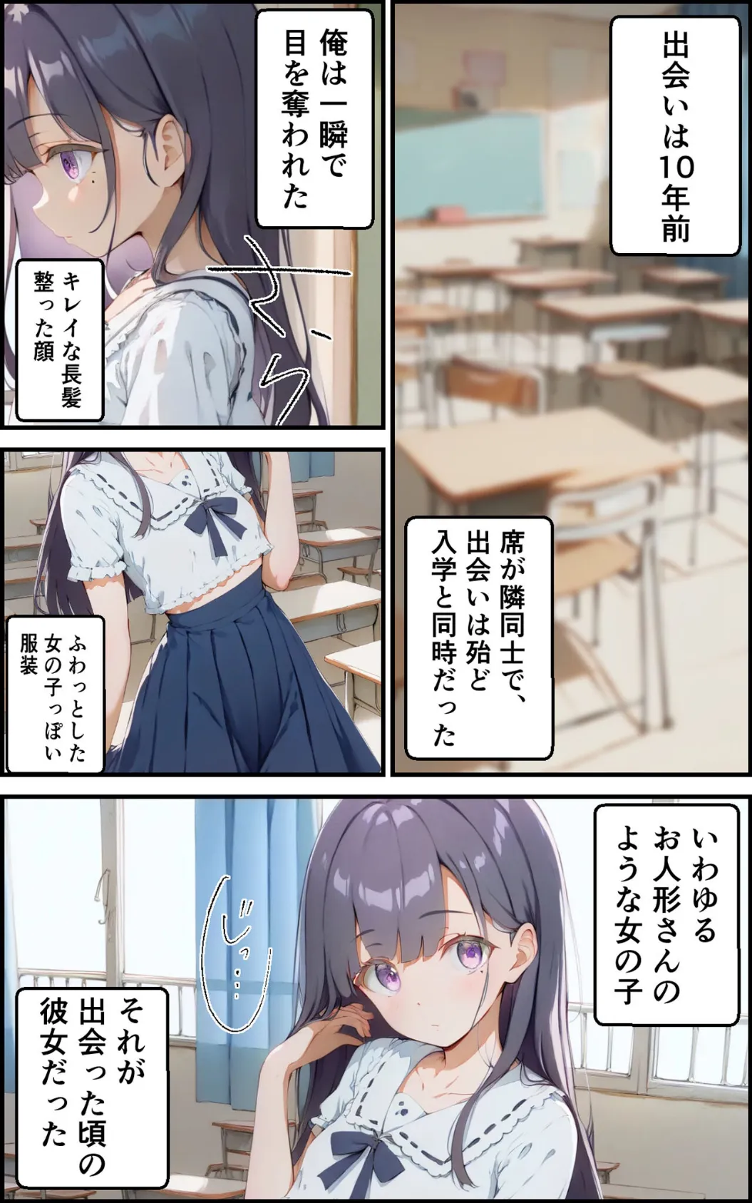 巨乳ボクっ娘幼馴染と甘々初えっち モザイク版 5ページ