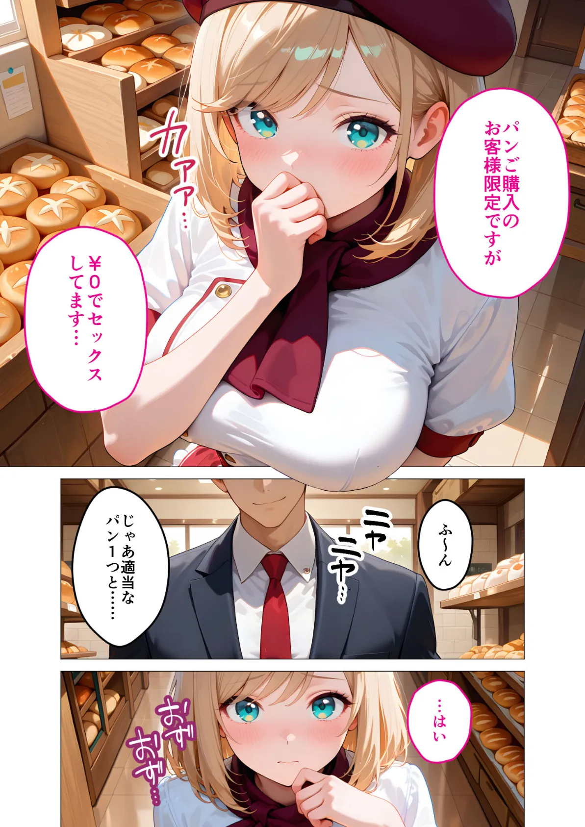 当店限定！セックス￥0サービス 〜ひたむきパン屋さんの流されえっち〜 モザイク版 9ページ