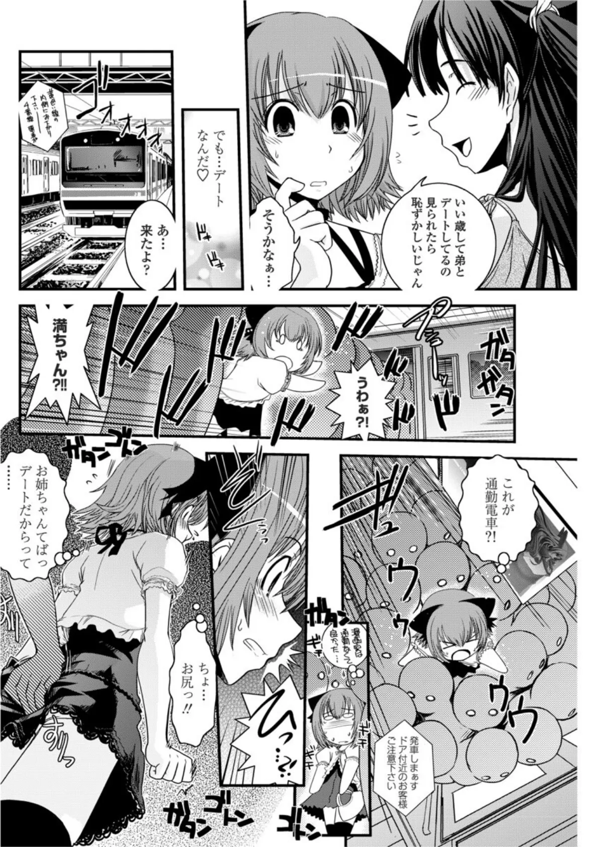 姉と女装と痴●電車 2ページ