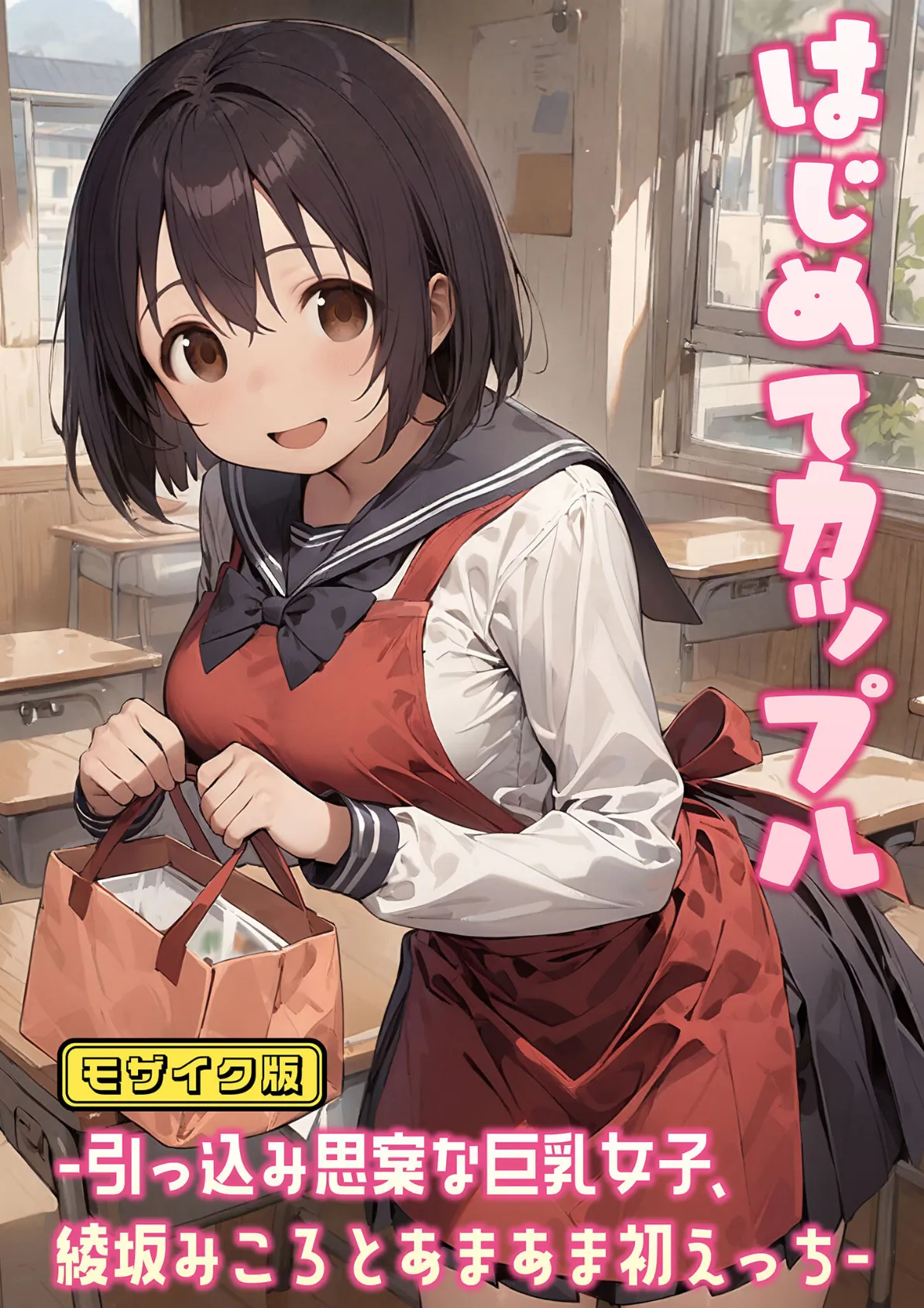 はじめてカップル-引っ込み思案な巨乳女子、綾坂みころとあまあま初えっち- モザイク版